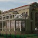 Проект особняка в классическом стиле с гаражом, верандой и сауной 101-36