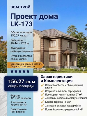 Проект узкого двухэтажного дома площадью до 200 кв м