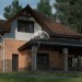 102-70  -  проект дома 11 на 9 из кирпича до 150 кв м с мансардой и навесом