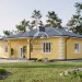 Проект жилого одноэтажного дома из газобетона с четырьмя спальнями