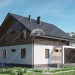 Проект двухэтажного жилого дома в европейском стиле с террасой