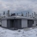 Проект узкого одноэтажного дома в стиле минимализм