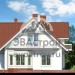 Проект узкого двухэтажного дома из керамоблоков с эркером и двухместным гаражом - SK-40
