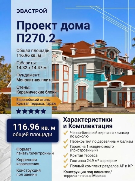 Проект квадратного одноэтажного дома с одноместным гаражом