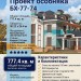 Проект узкого трёхэтажного дома в стиле барокко с цокольным этажом, двухместным гаражом и сауной, с площадью до 800 кв м