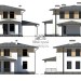 Проект двухэтажного дома из газобетонных блоков с террасой - V10-57