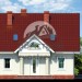 Проект квадратного двухэтажного дома из керамоблоков с эркером и камином