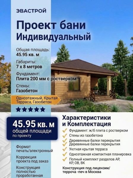 Индивидуальный проект бани