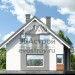 Проект двухэтажного квадратного дома из керамоблоков с одноместным гаражом - NA-2