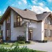 Проект двухэтажного жилого дома в европейском стиле с террасой