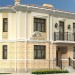 Проект квадратного дома 12 на 12 с 3 спальнями и эркером FD-00-02