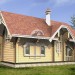 Проект узкой двухэтажной бани из бруса в стиле барокко с размерами 6 м и 13 м и с площадью до 150 кв м