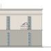 Проект индивидуального двухэтажного жилого дома с плоской кровлей в стиле ХАЙТЕК с гаражом и мастерской