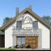 Проект двухэтажного дома из газобетона с одноместным гаражом и мансардой - LG-34