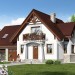 104-31  -  проект европейского узкого дома с двухместным гаражом