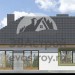 Проект узкого европейского одноэтажного дома из газобетона с одноместным гаражом и эркером - LG-37