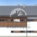 104-35  -  проект узкого двухэтажного дома с большими окнами