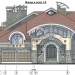 Проект трехэтажного дома из кирпича с двухместным гаражом