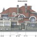 Проект трехэтажного дома из кирпича с двухместным гаражом