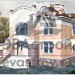 Проект узкого трёхэтажного дома из кирпича в стиле барокко с цокольным этажом и одноместным гаражом, с площадью до 500 кв м