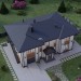 Проект двухэтажного дома с одноместным гаражом