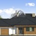 Проект жилого одноэтажного дома из керамоблоков с двухместным гаражом и террасой  - LG-19