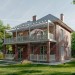 проект двухэтажного дома с эркером