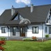 Проект жилого двухэтажного дома из пористого бетона с эркером и кабинетом - LG-46