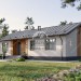 Проект узкого одноэтажного дома из газобетона с размерами 16 м на 12 м