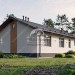 Проект узкого одноэтажного дома из газобетона с размерами 16 м на 12 м